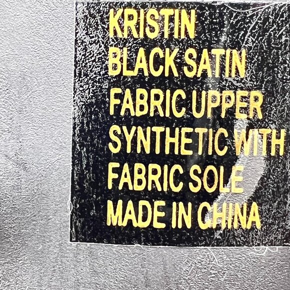 Dyeables Womens Size 7.5 Kristin Black Satin Peep Toe Kitten‎ Heel Pumps Shoes - Picture 13 of 15